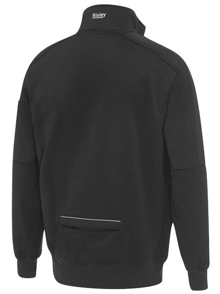 Bisley Work Fleece 1/4 Zip Pullover With Sherpa Lining