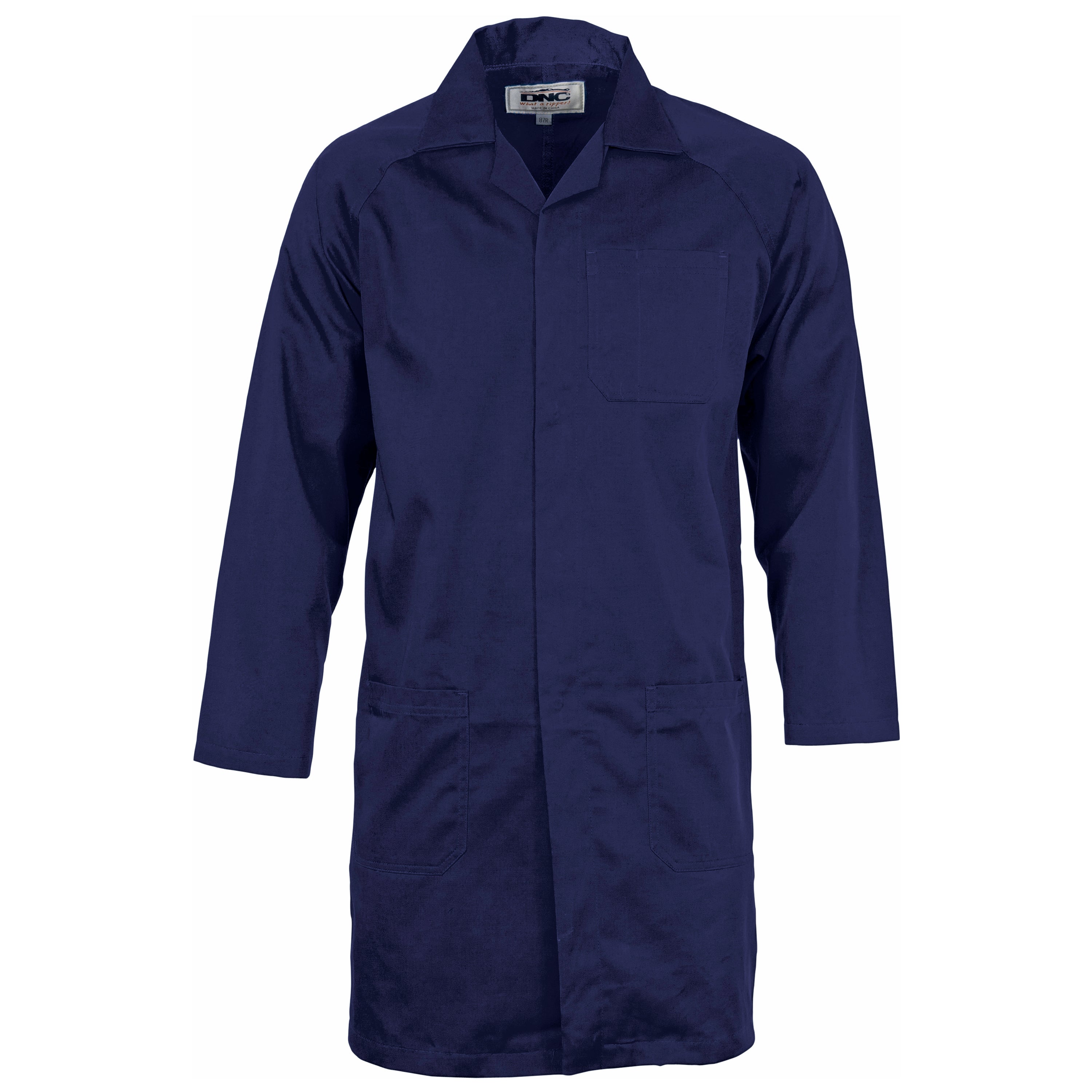 Dnc Dust Coat Polyester Cotton L/s External Pocket