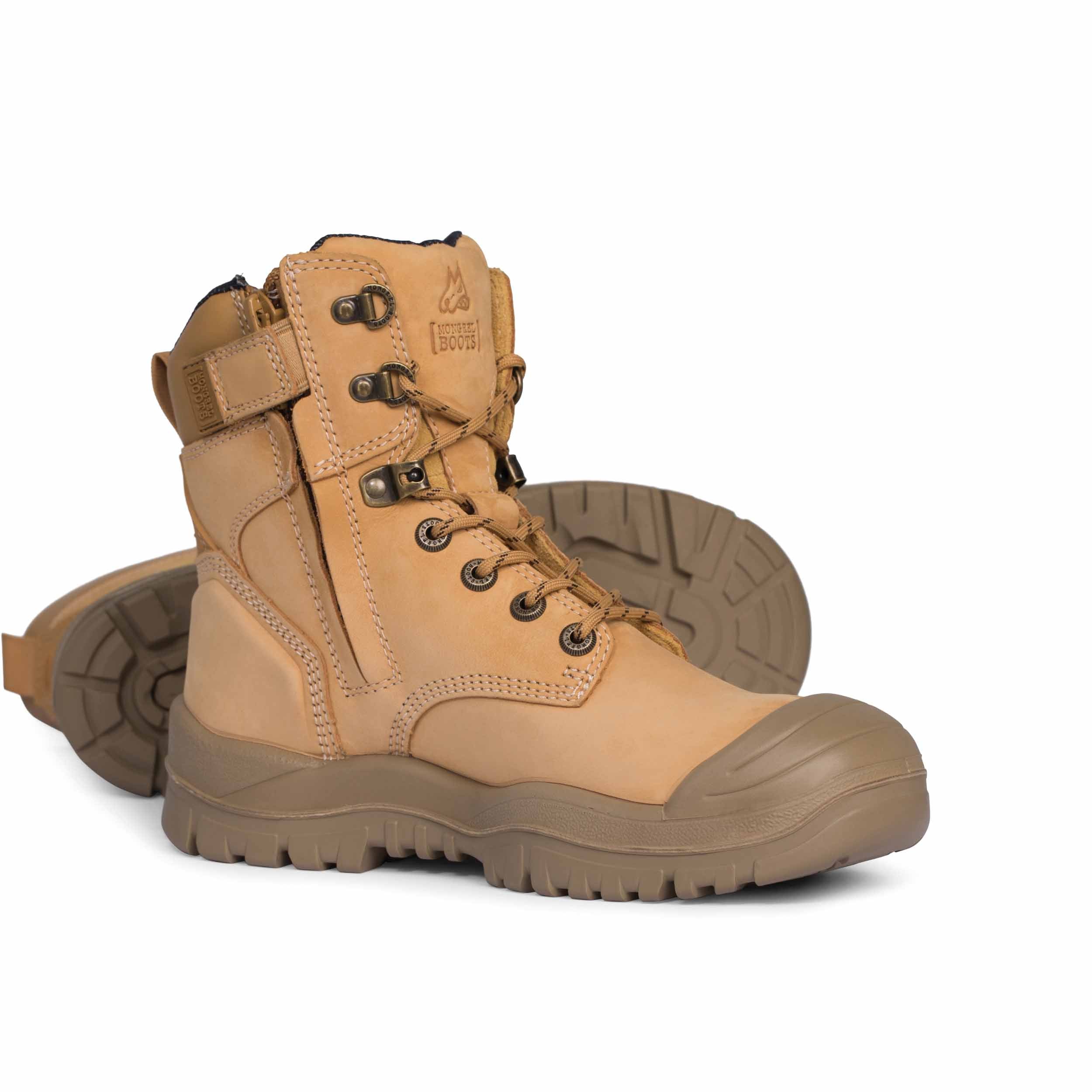 Mongrel 561 High Leg Zipsider Scuff Cap Safety Boot