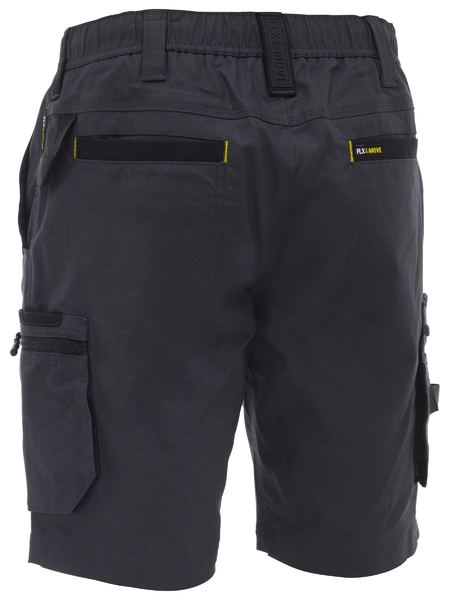 Bisley Flx And Move Cotton Elastic Waist Cargo Short
