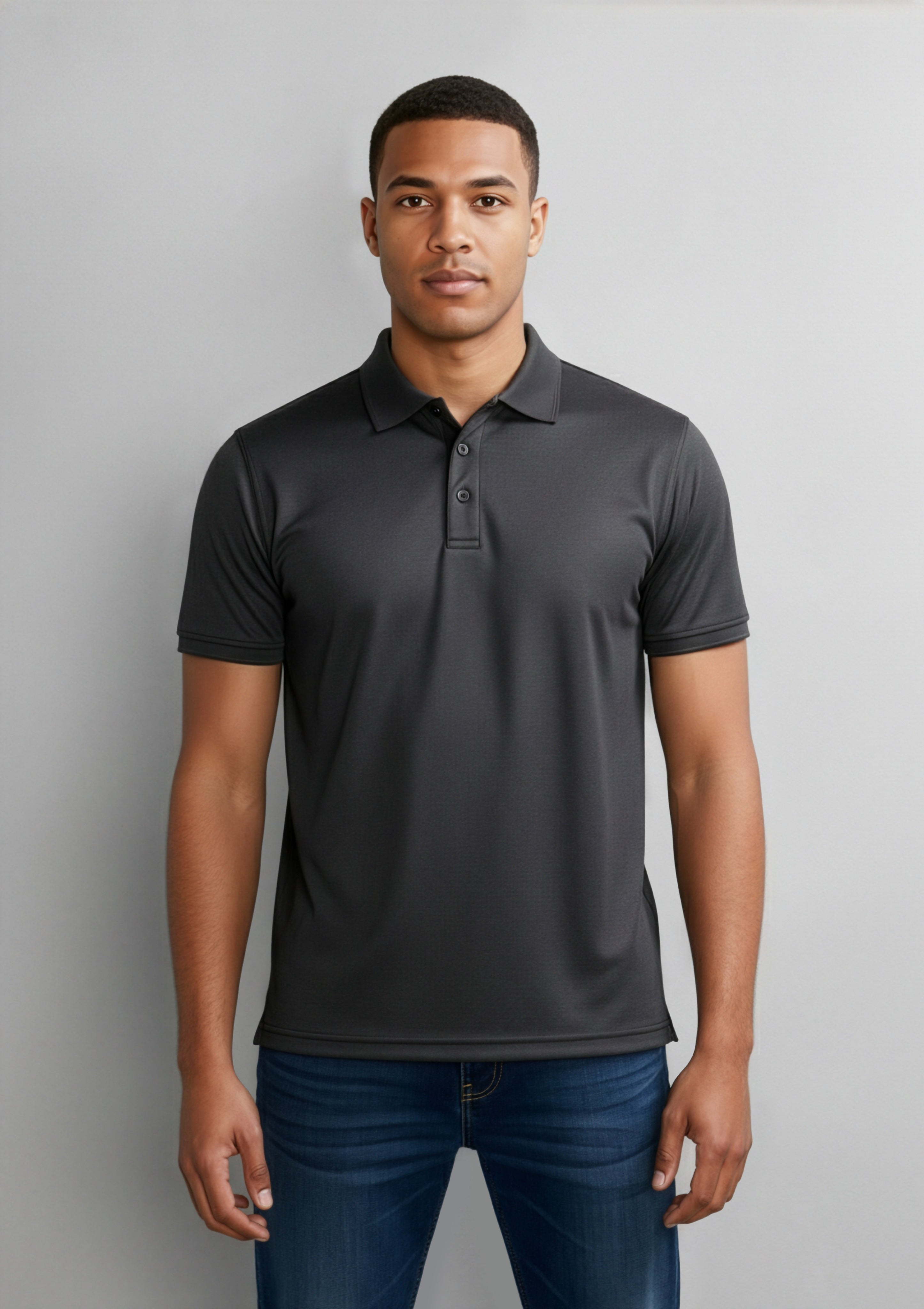 Biz Collection Mens Shadow Polo