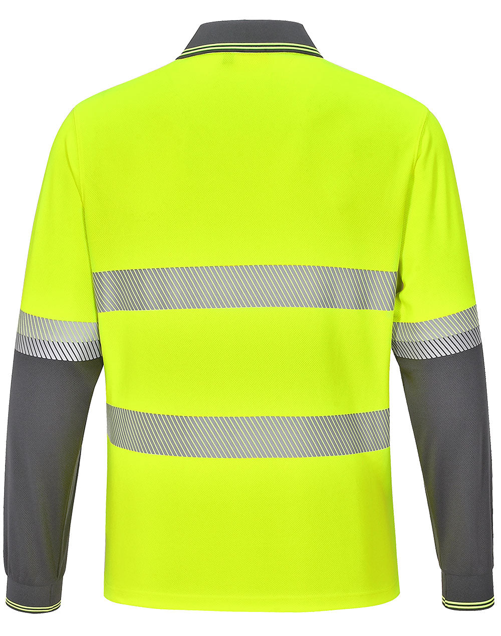 AIW Unisex Cooldry Segmented Taped Long Sleeve Polo