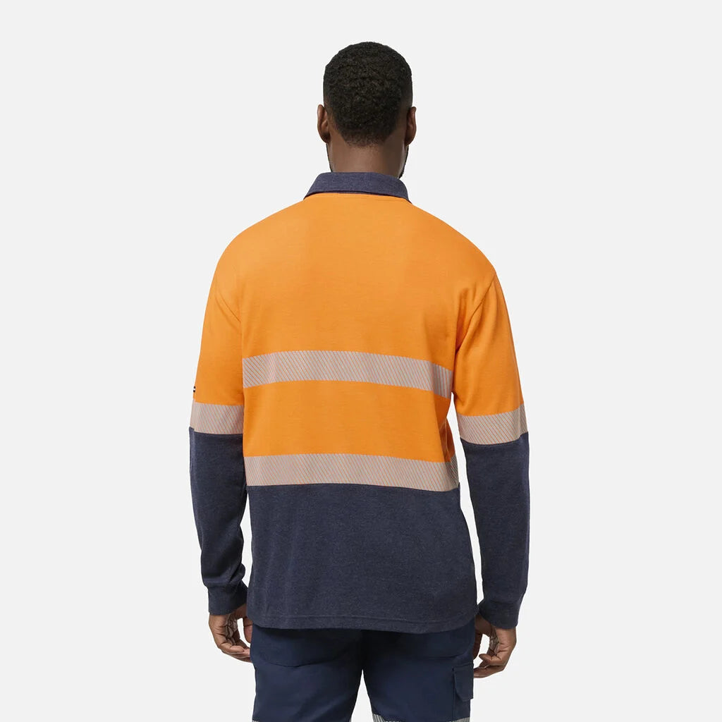 King Gee ShieldTEC Hi Vis Taped Fire Resistant L/S Polo