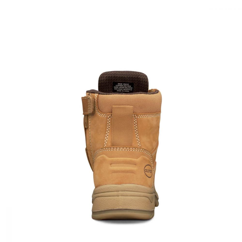 Oliver 49432z Ladies Wheat Zip Safety Boot