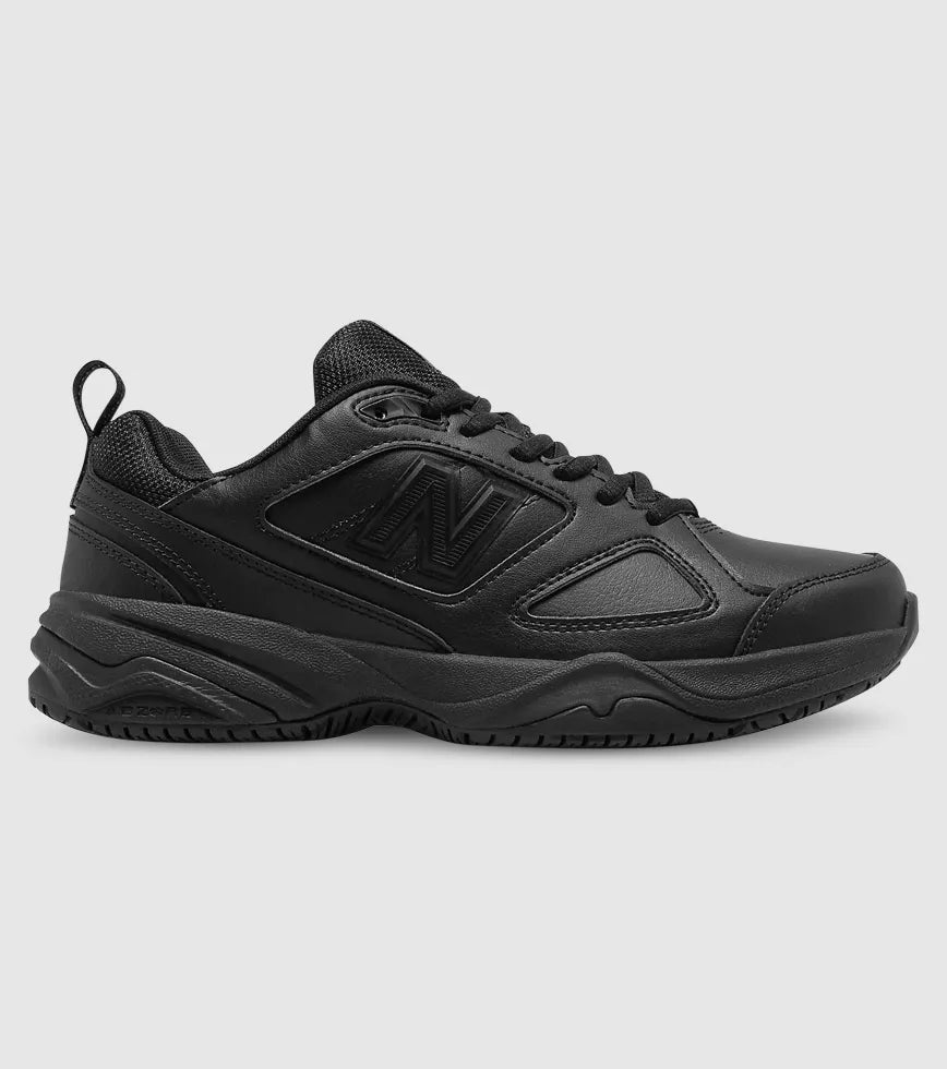 New Balance Womens 626 Leather Slip Resistant Sneaker