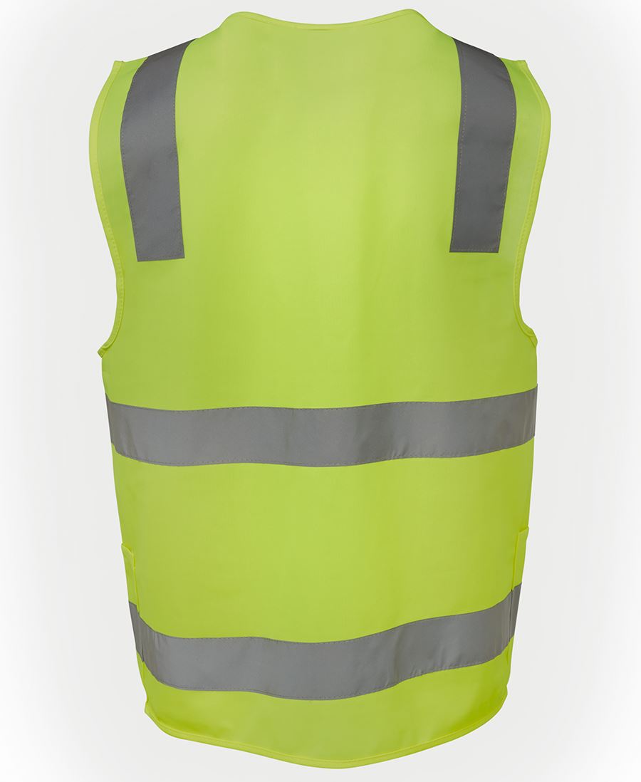 JBs 6DNSZ Hi Vis Taped Zip Safety Vest