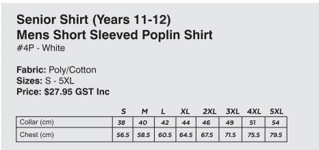 Kincumber High School Boys Senior Short Sleeved Shirt (Years 11 & 12)