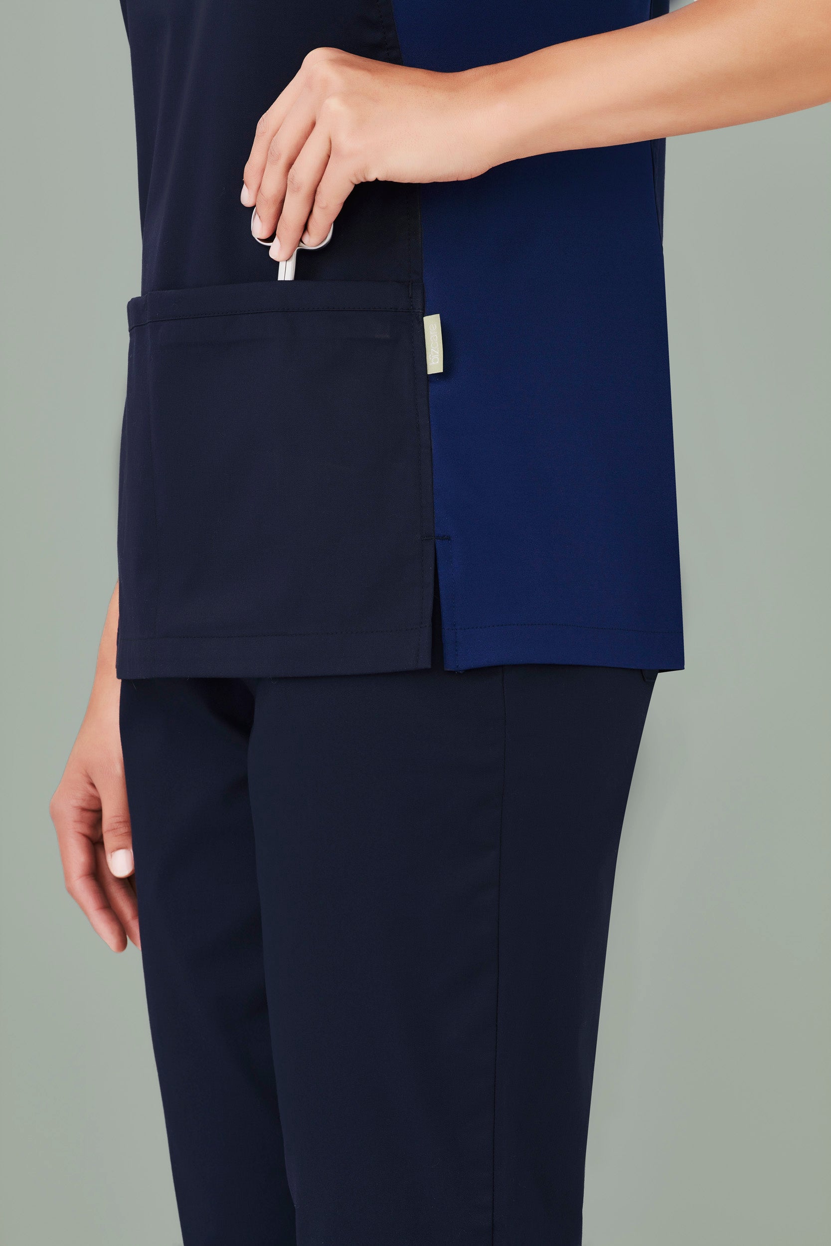 Biz Care Riley Ladies V-neck Stretch Scrub Top