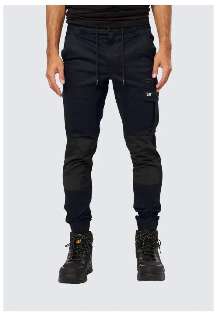 CAT Mens Cuffed Dynamic Elastic Waist Work Pant