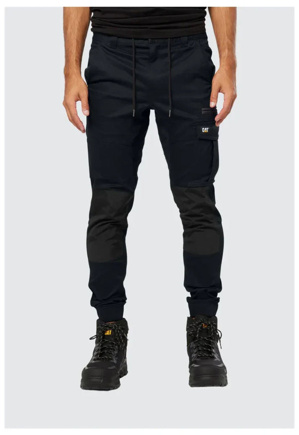 CAT Mens Cuffed Dynamic Elastic Waist Work Pant
