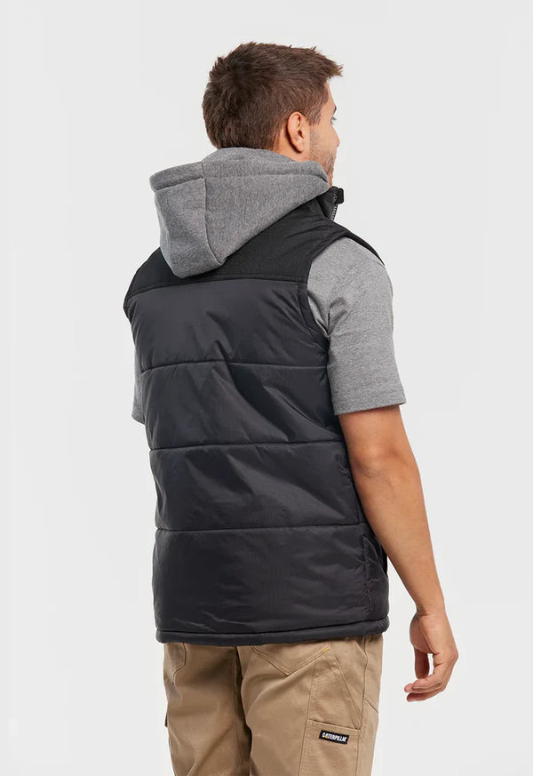 CAT Mens Hooded Work Vest