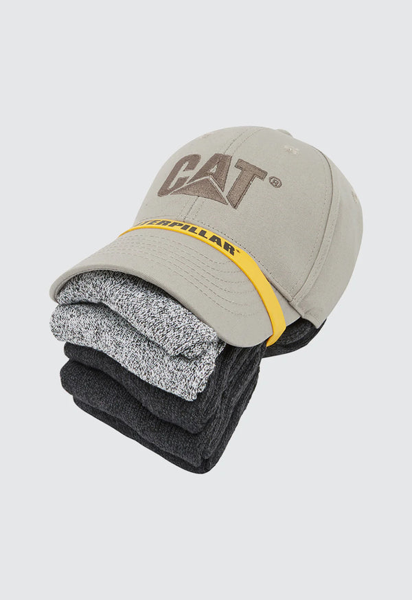 CAT Logo Cap/5 Sock Bundle