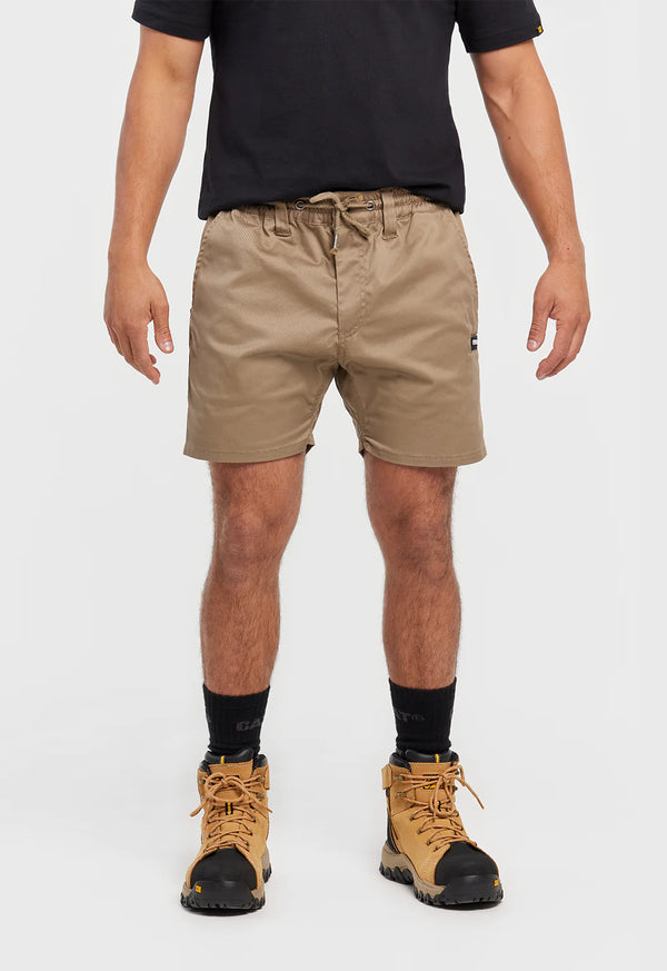 CAT Mens Short Haul Elastic Waist Work Shorts