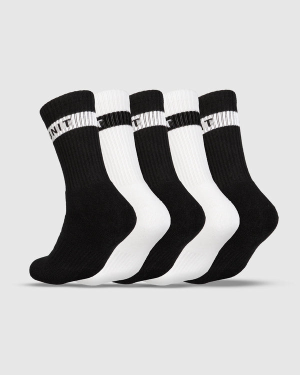 Unit Ladies Bamboo Crew Work Socks 5 Pack