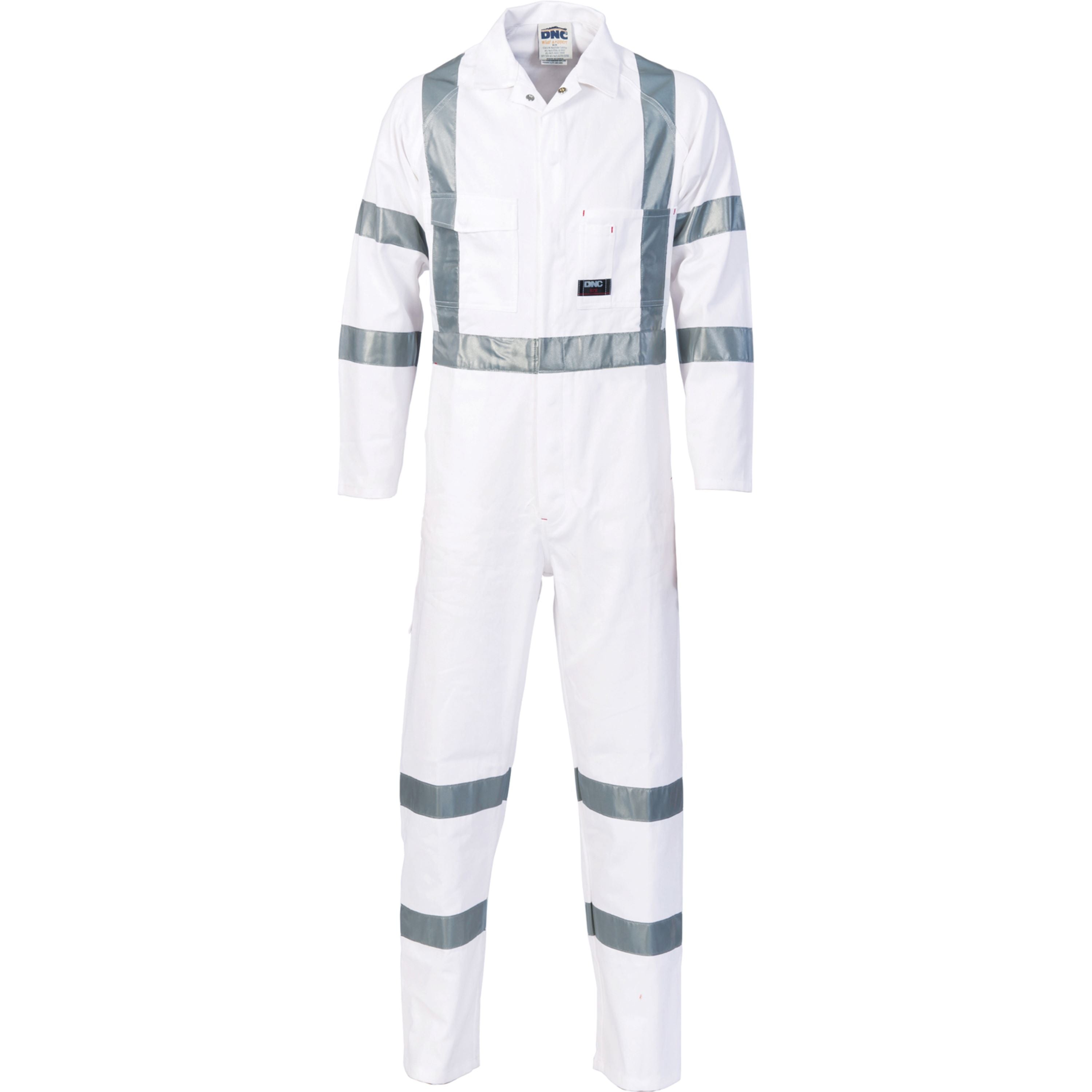 Dnc Night Worker Rta Standard Cotton Drill Taped Coverall L/s