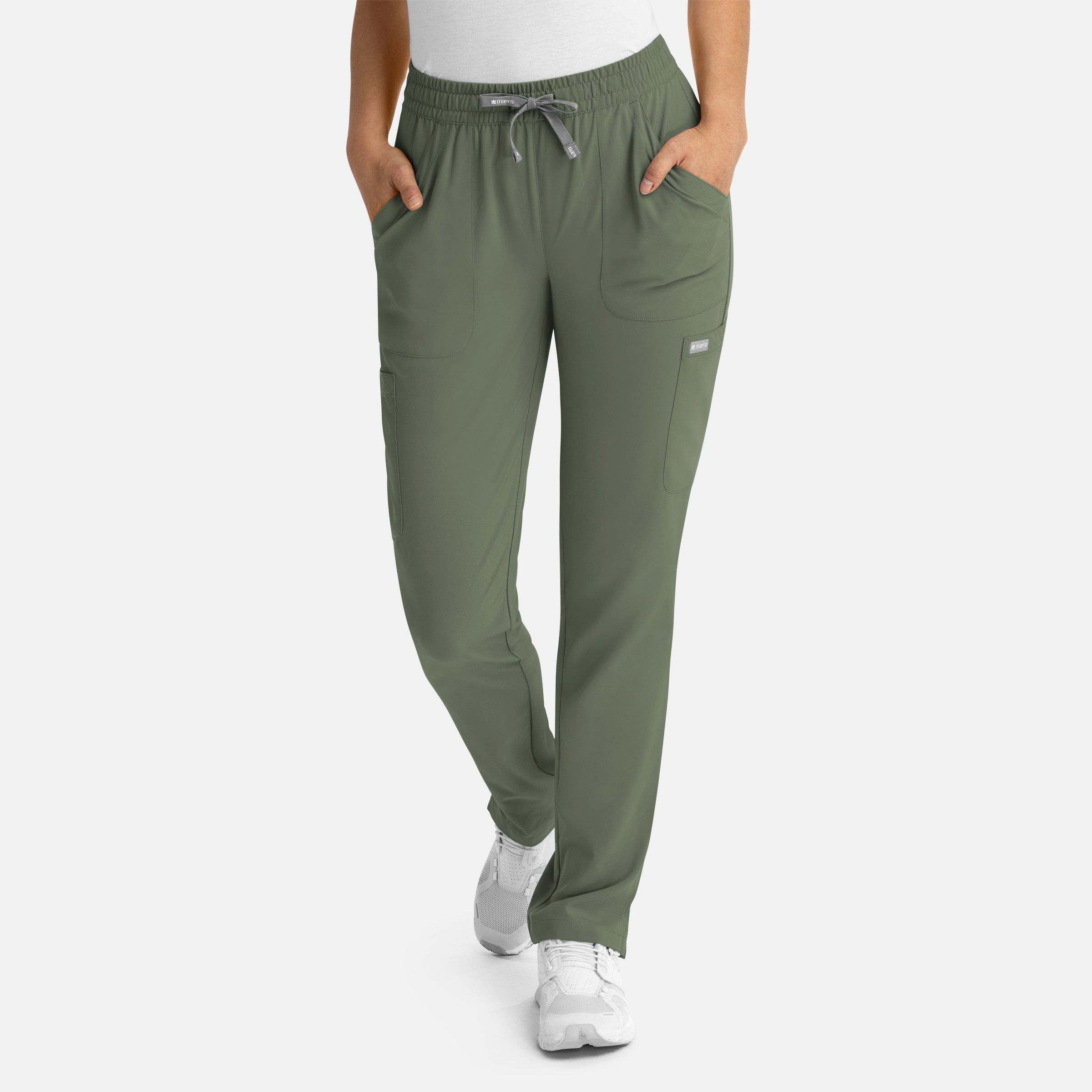 Maevn Momentum Ladies Full Elastic Pull On Scrub Pant