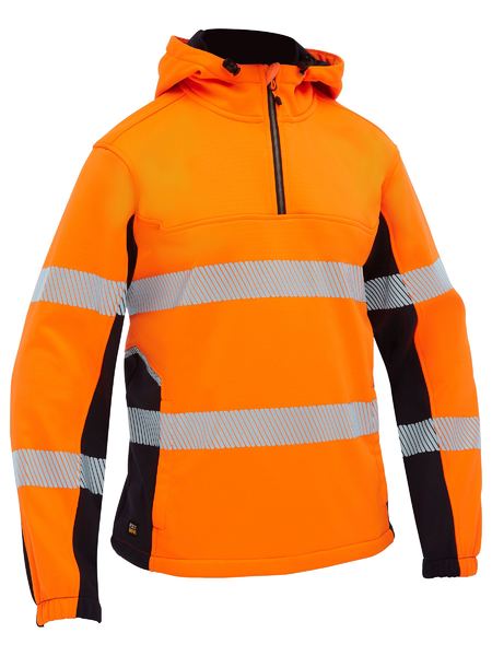 Bisley Flx & Move Hi Vis Taped Liquid Repellent Hoodie