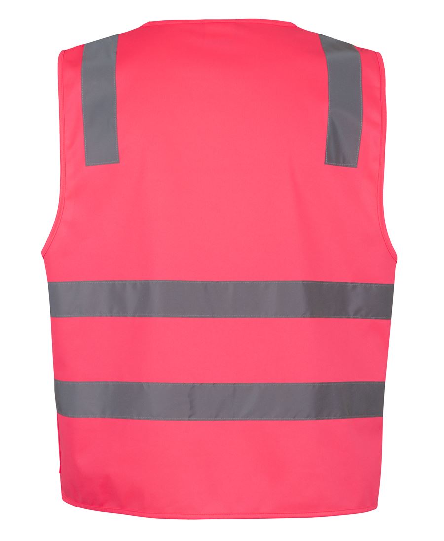JBs 6DNSZ Hi Vis Taped Zip Safety Vest