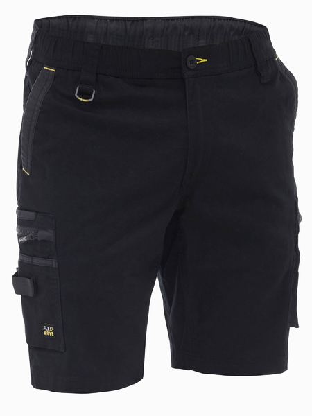 Bisley Flx And Move Cotton Elastic Waist Cargo Short