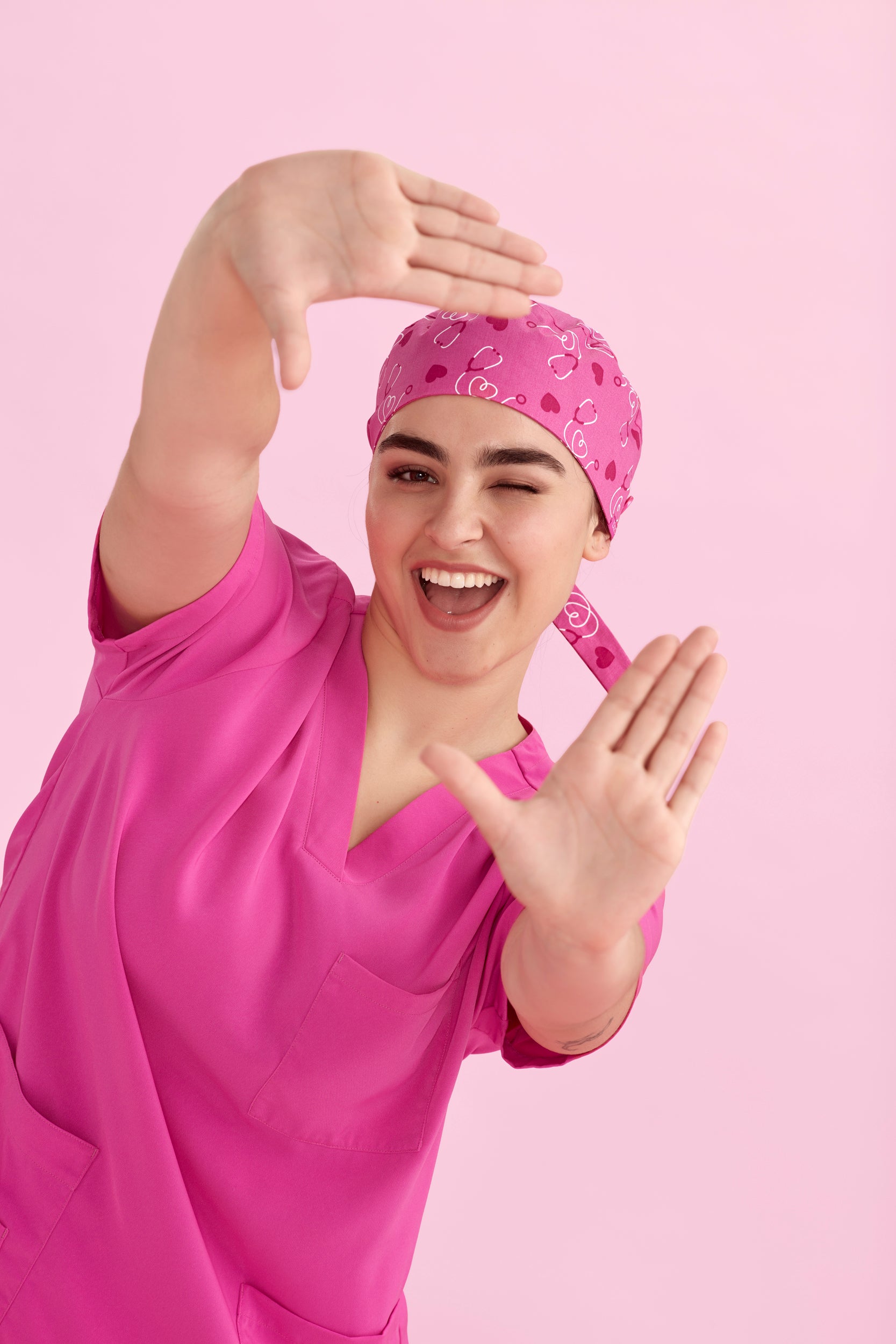 Biz Care Printed Nbcf Charity Unisex Scrub Cap