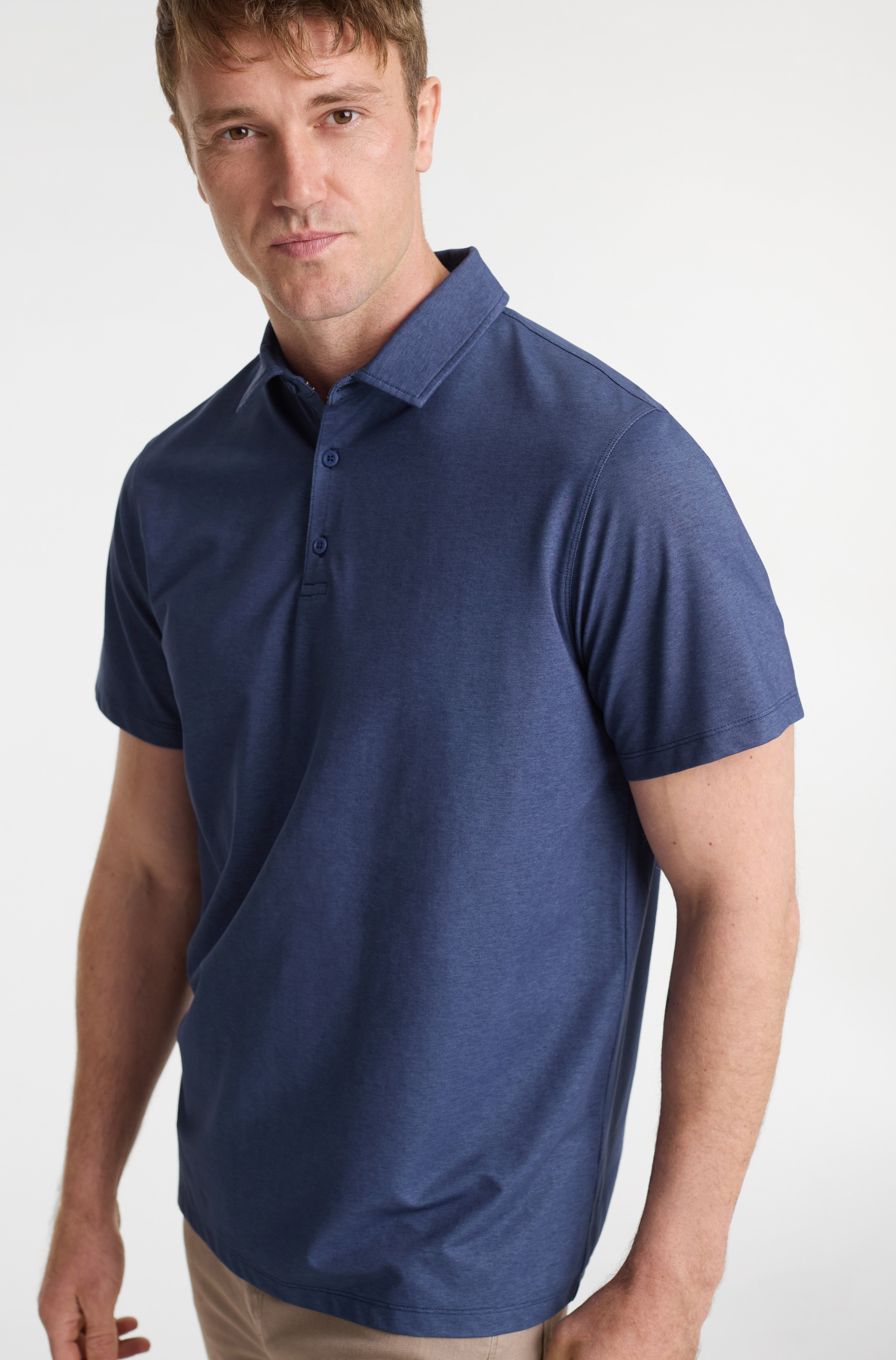 Biz Mens Venture Polycotton Stretch Polo