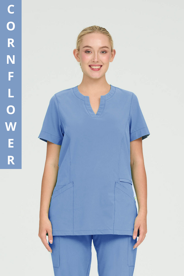 City Collection Ellen 5 Pocket Scrub Top