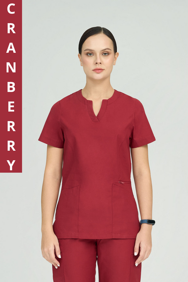 City Collection Amelia 4 Pocket Scrub Top