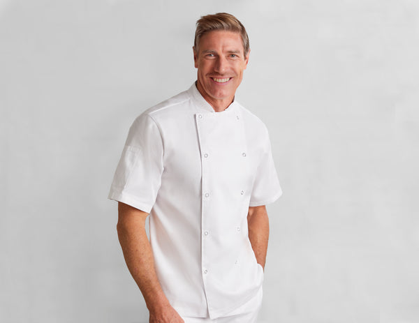 Mens Zest Short Sleeve Chef Jacket