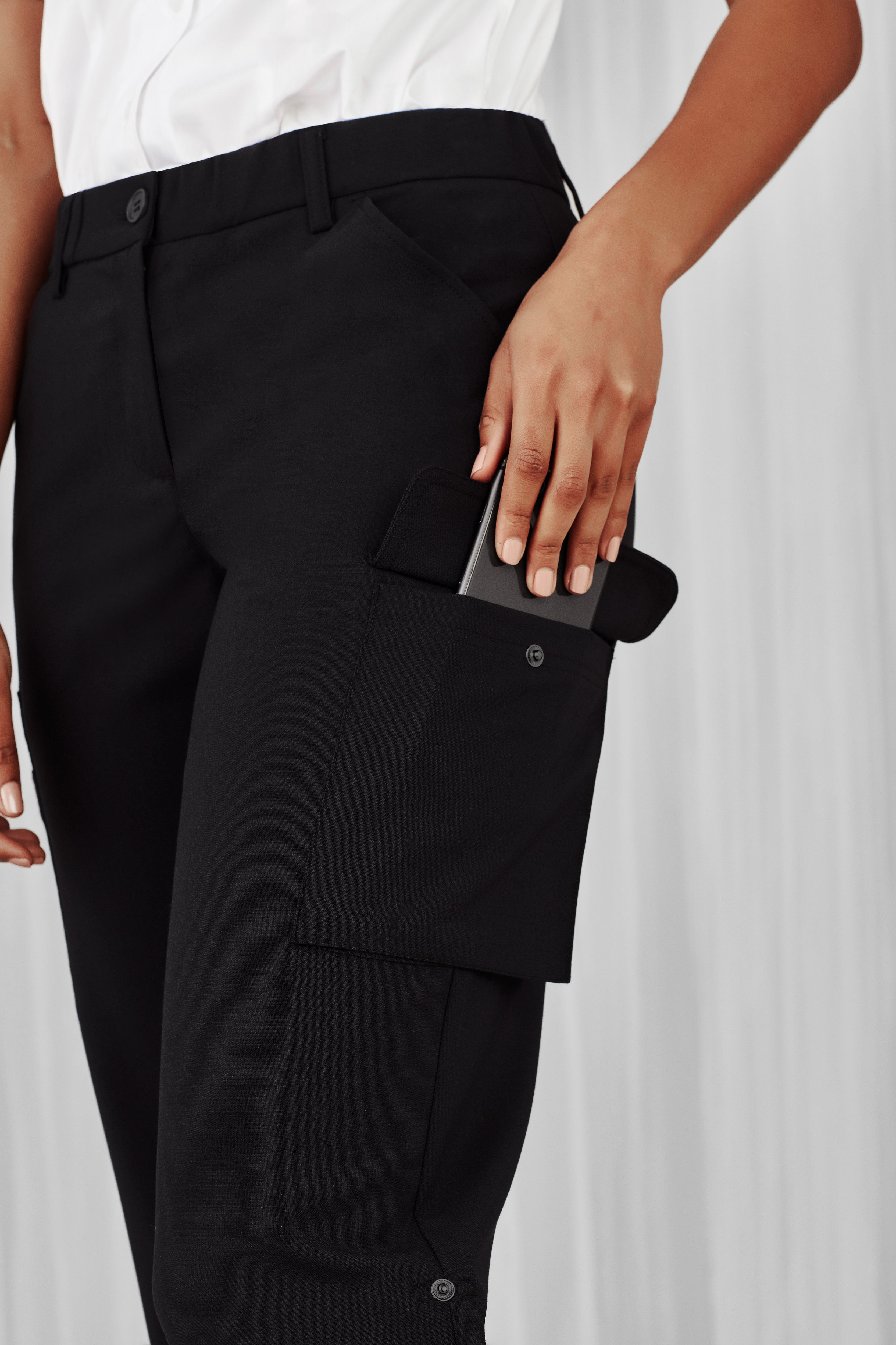 Biz Care Ladies Comfort Waist Cargo Pant