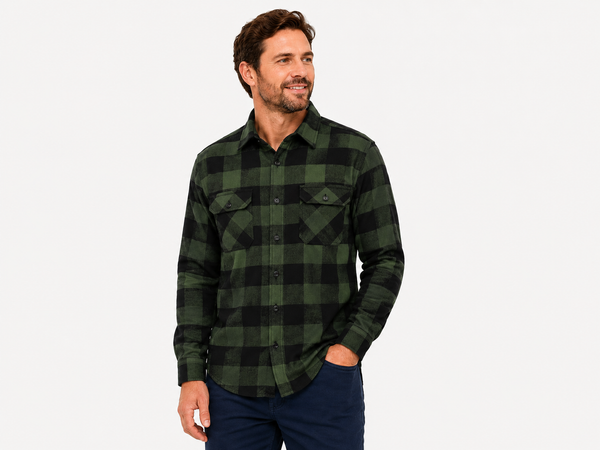 Pilbara Mens Open Front Flannelette Shirt