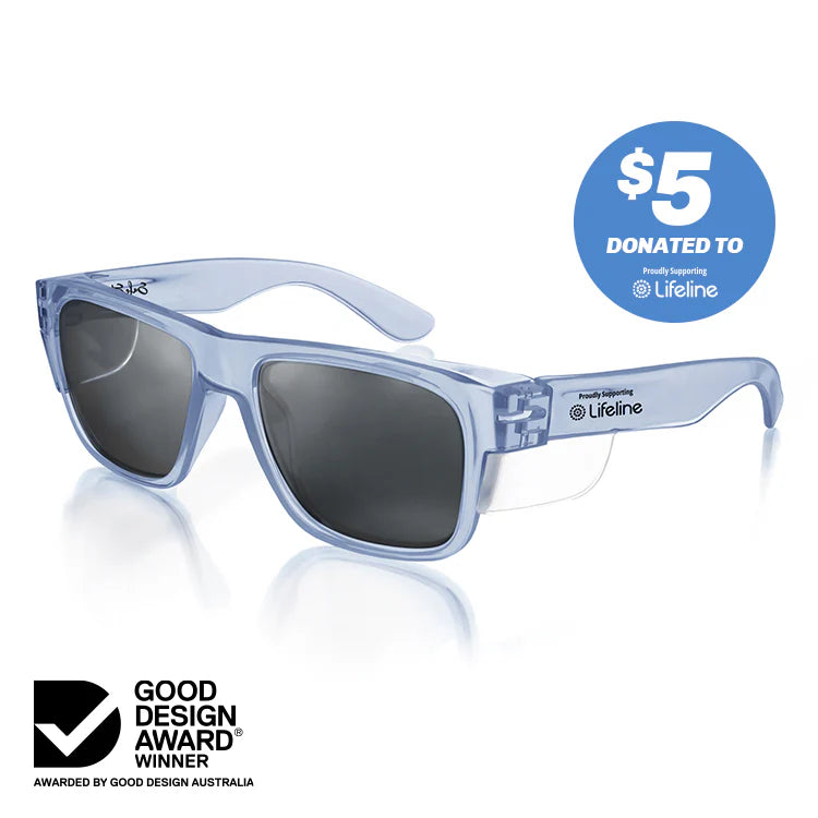 SafeStyle FBLP100 Fusions Blue Frame /Polarised Uv400 Safety Glasses