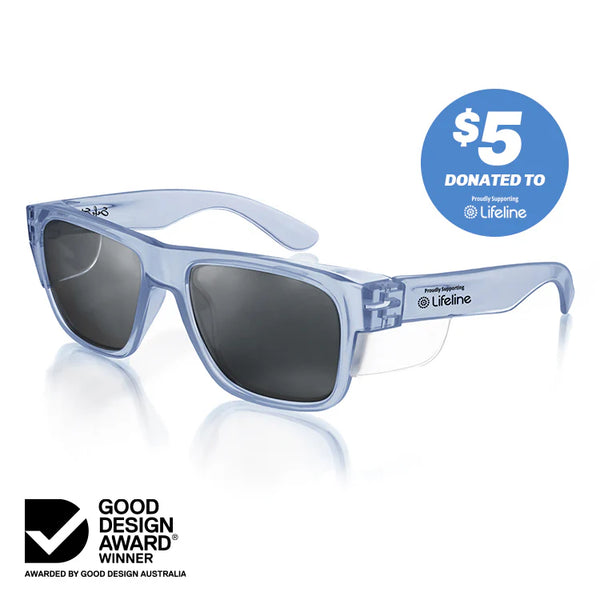 SafeStyle FBLP100 Fusions Blue Frame /Polarised Uv400 Safety Glasses