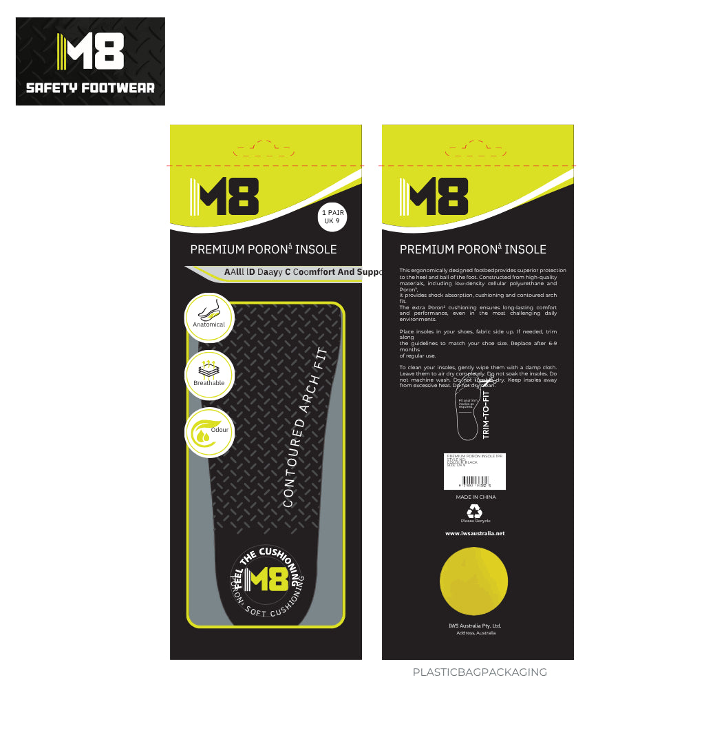M8 Premium Poron Insole 1 Pair
