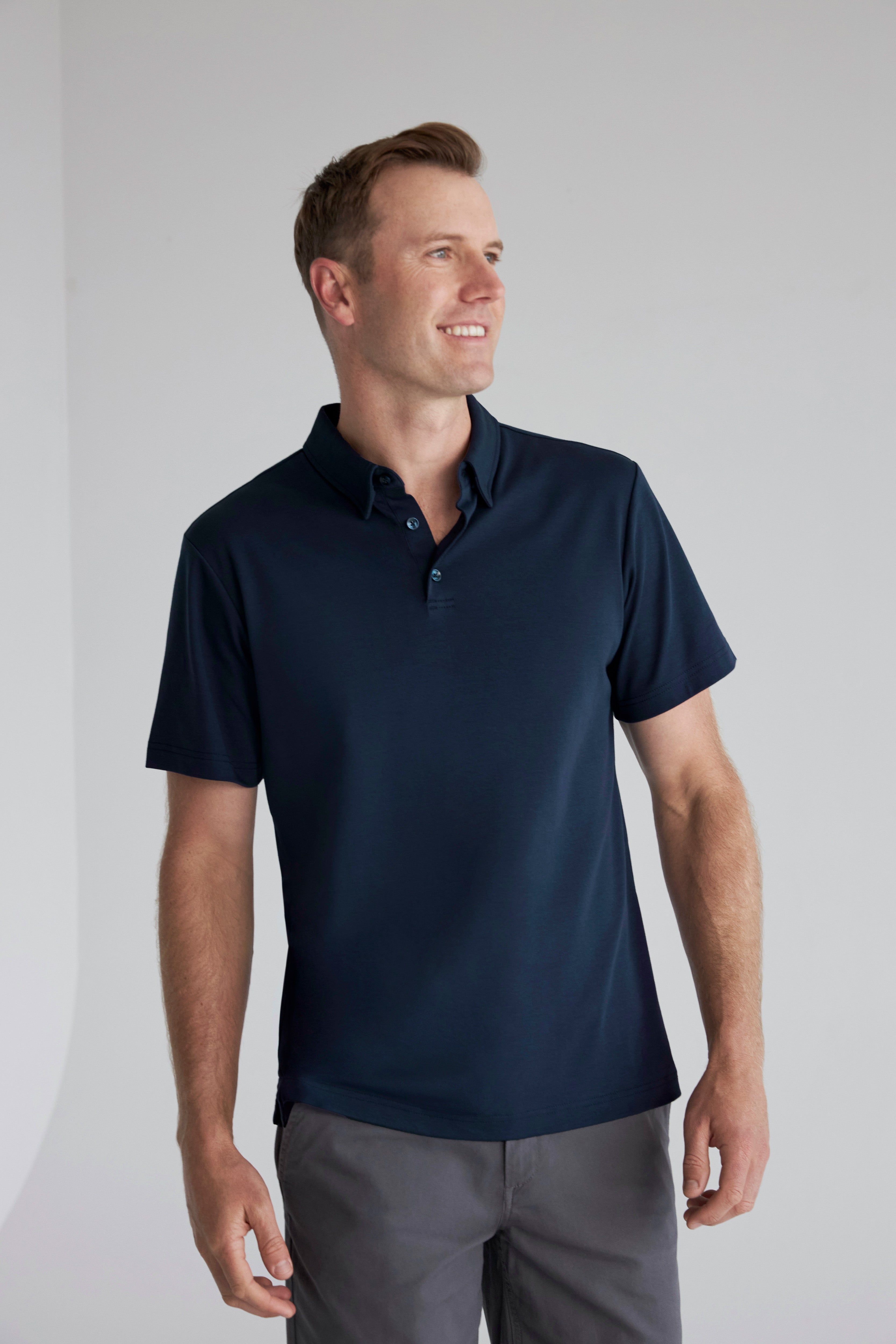 Biz Mens Lotus Cotton Polo