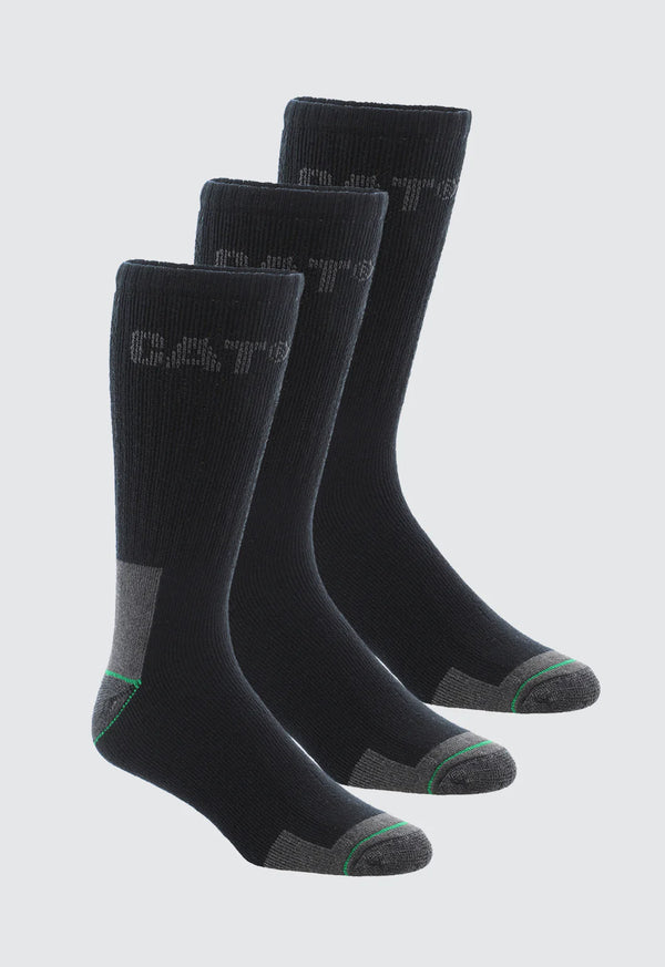 CAT Bamboo 3 Pack Work Crew Sock