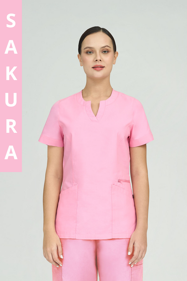 City Collection Amelia 4 Pocket Scrub Top