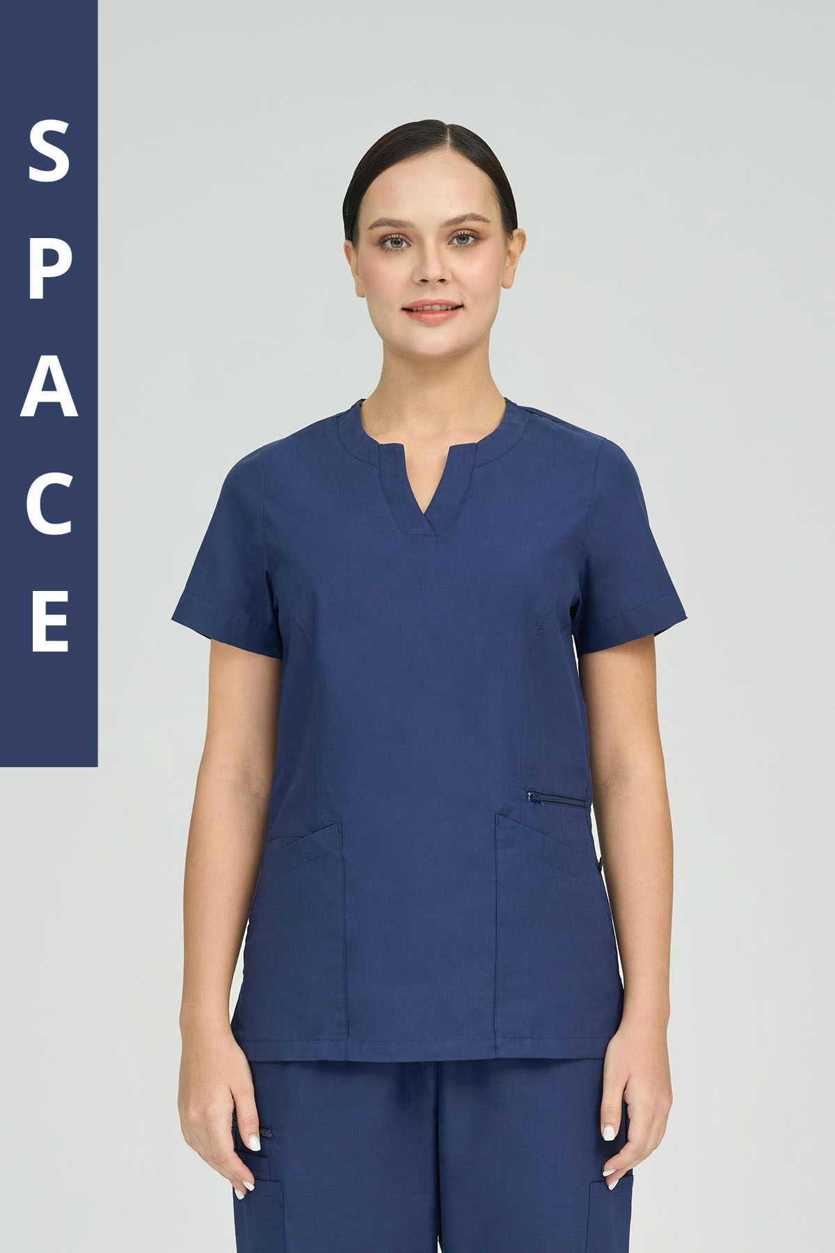 City Collection Amelia 4 Pocket Scrub Top