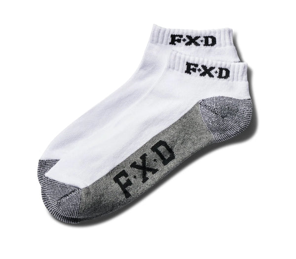 FXD SK-4 Ankle Socks White 5 Pack