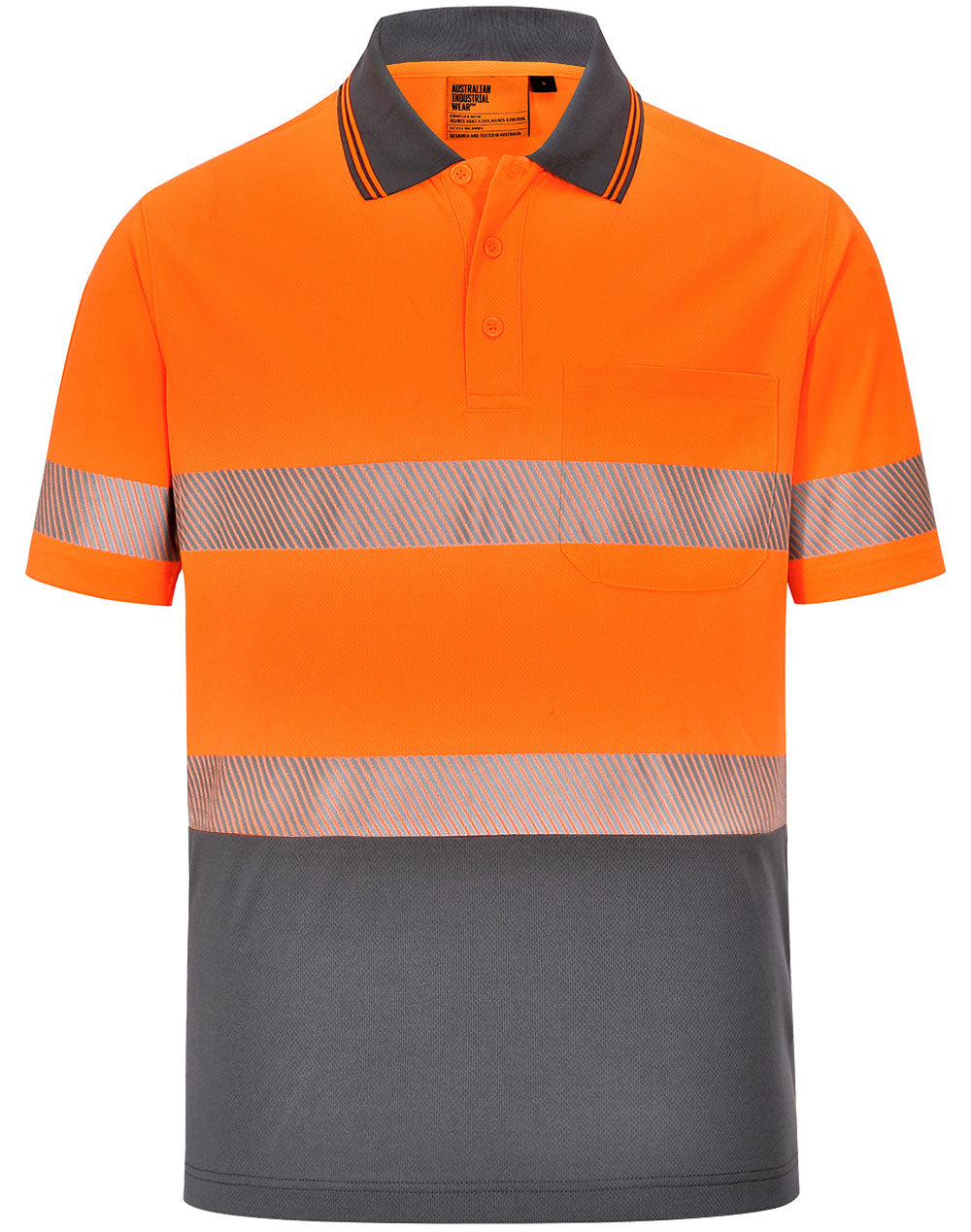 AIW Unisex Cooldry Segmented Taped Polo