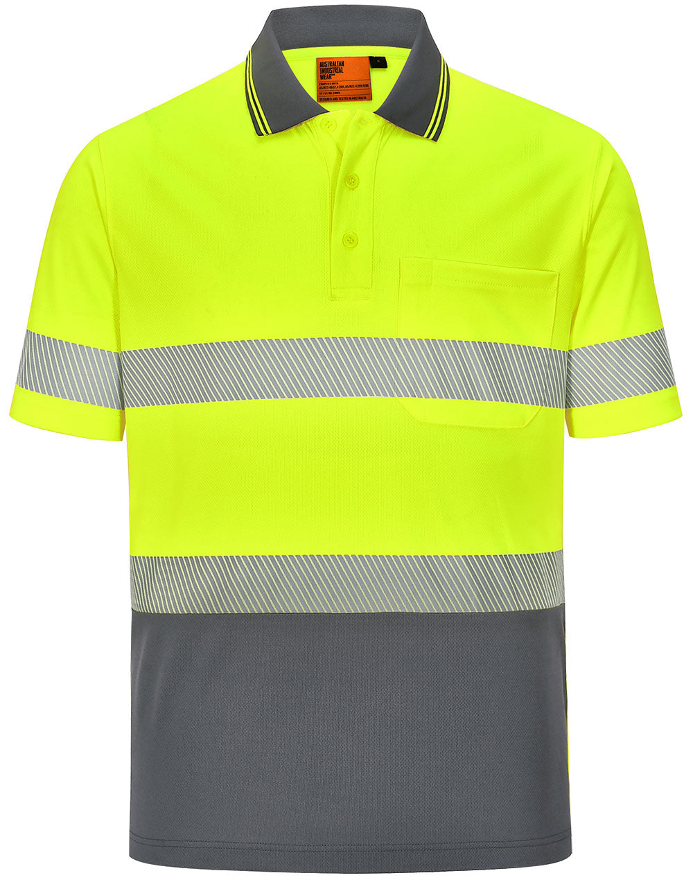 AIW Unisex Cooldry Segmented Taped Polo