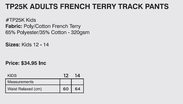 Kincumber High School Track Pants (12-14)