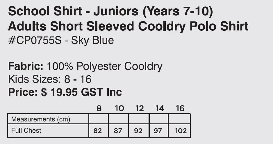 Kincumber High School Junior Polo Shirt (8-16)
