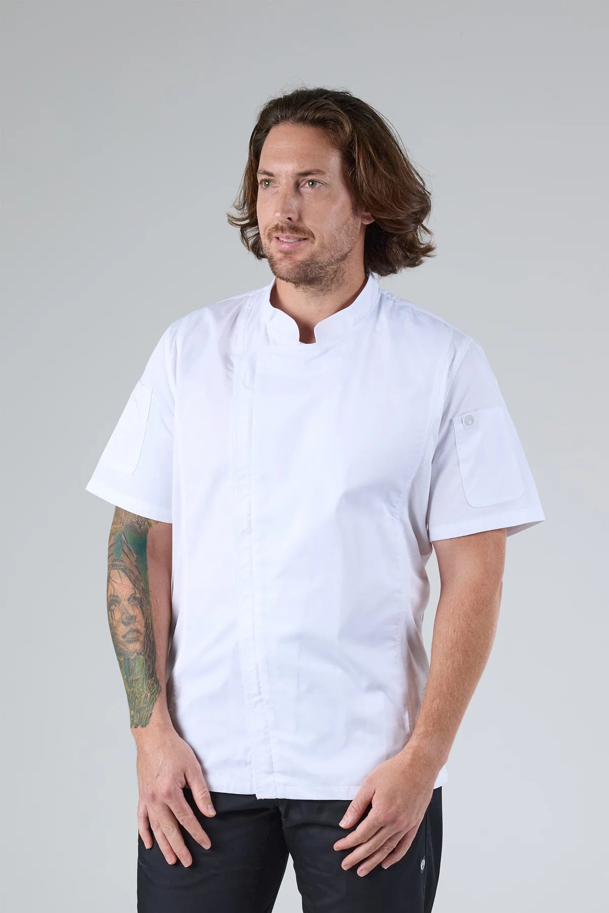 Springfield Mens Zipper Chef Jacket