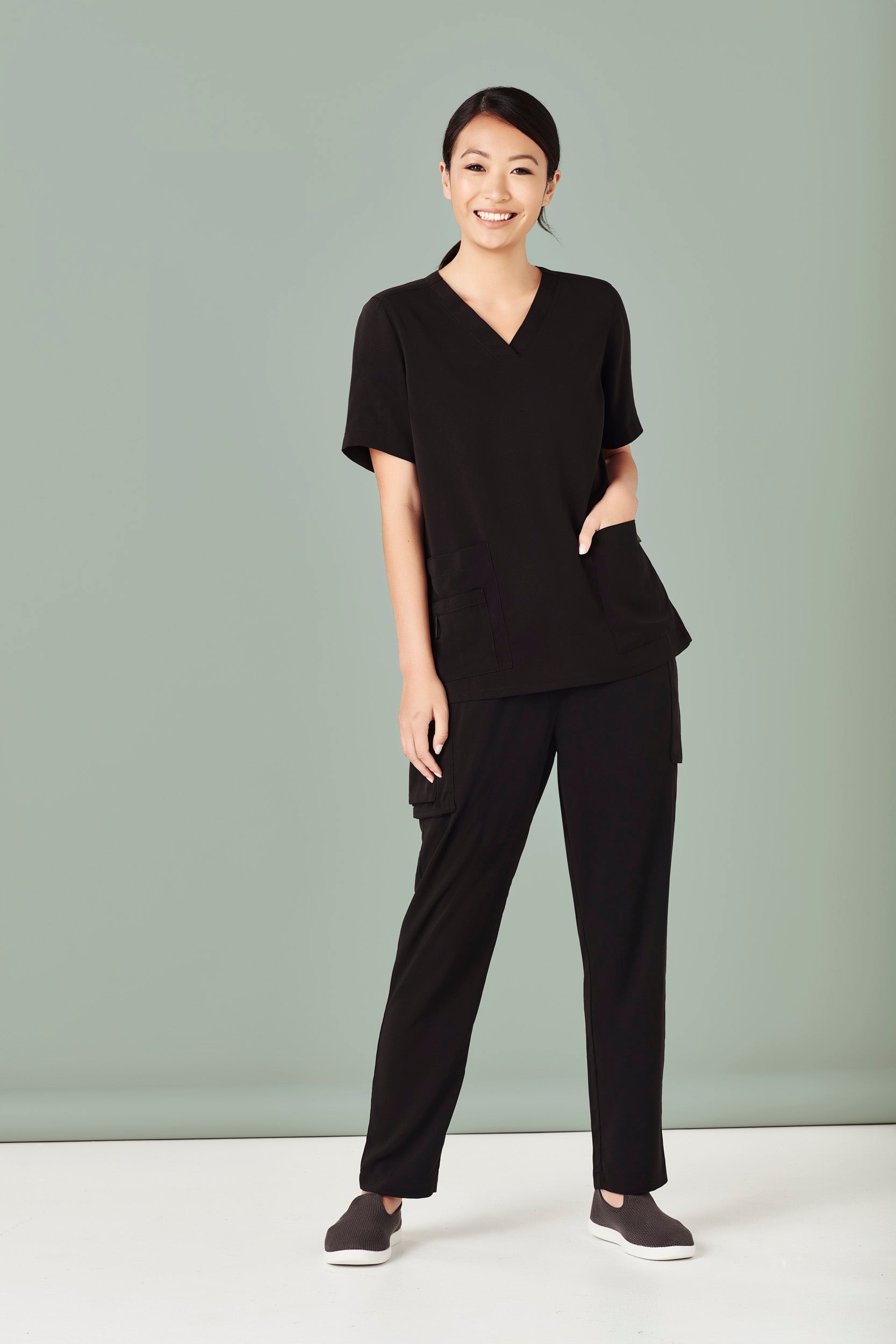 Biz Care Avery Ladies Easy Fit V Neck Scrub Top