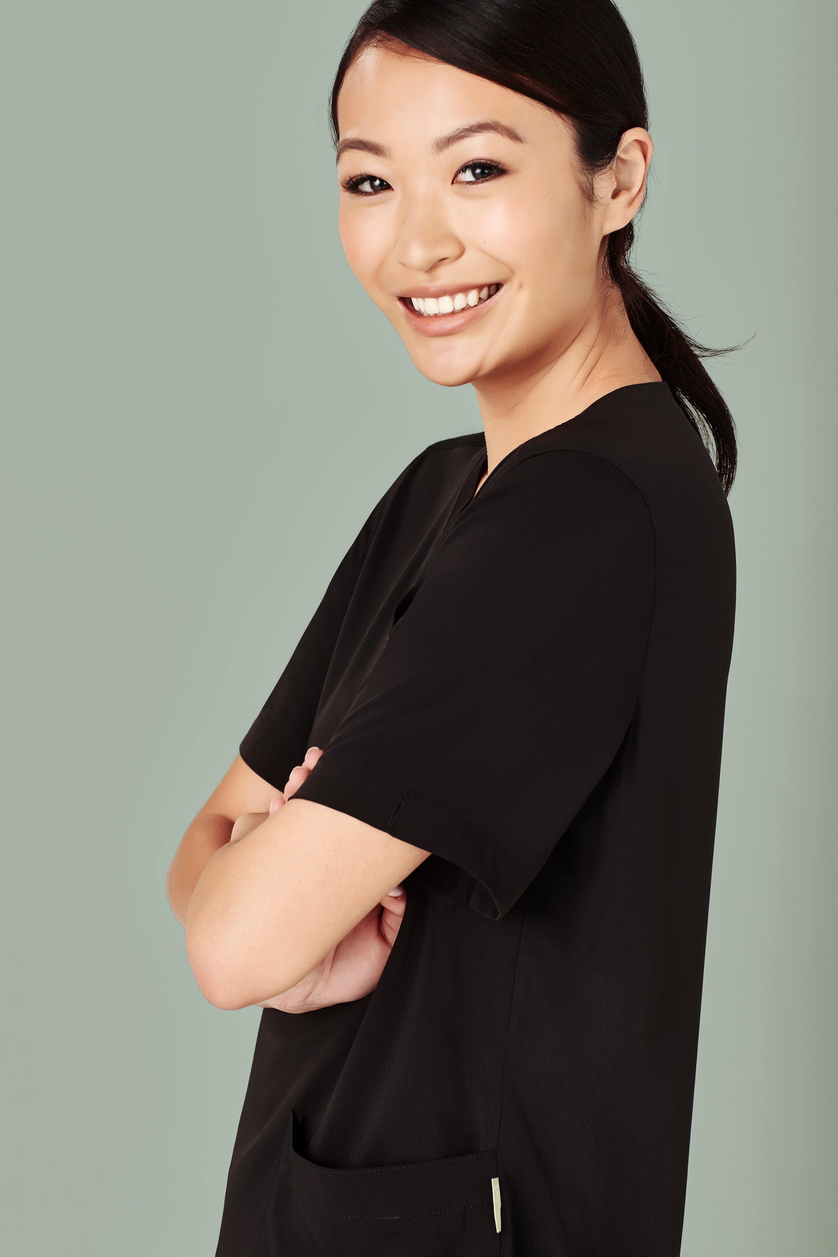 Biz Care Avery Ladies Easy Fit V Neck Scrub Top