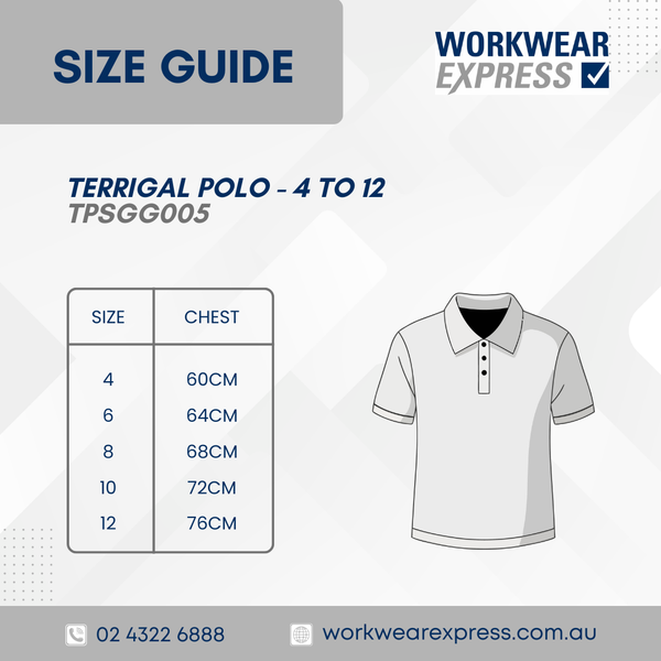 Terrigal Public School Unisex Cooldry Polo