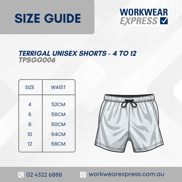 Terrigal Public School Unisex Stretch Microfibre Shorts