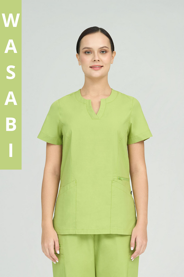 City Collection Amelia 4 Pocket Scrub Top