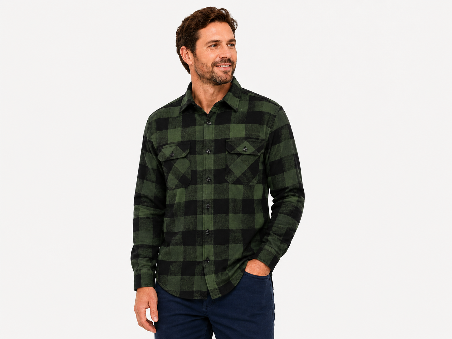Pilbara Mens Open Front Flannelette Shirt