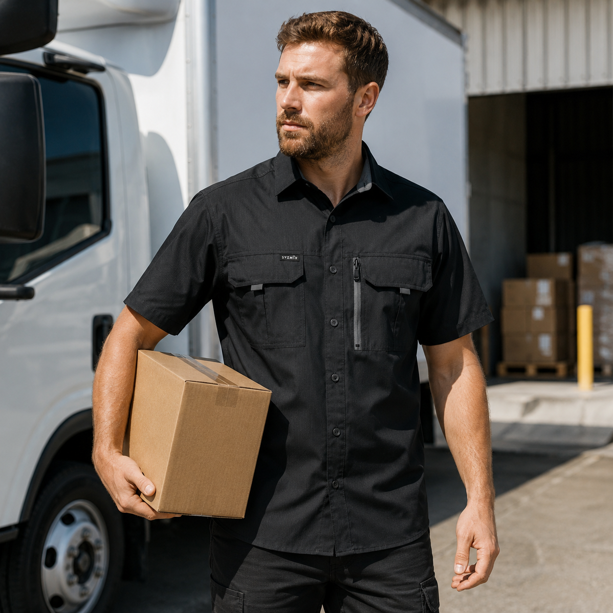 Syzmik Mens Outdoor S/S Work Shirt